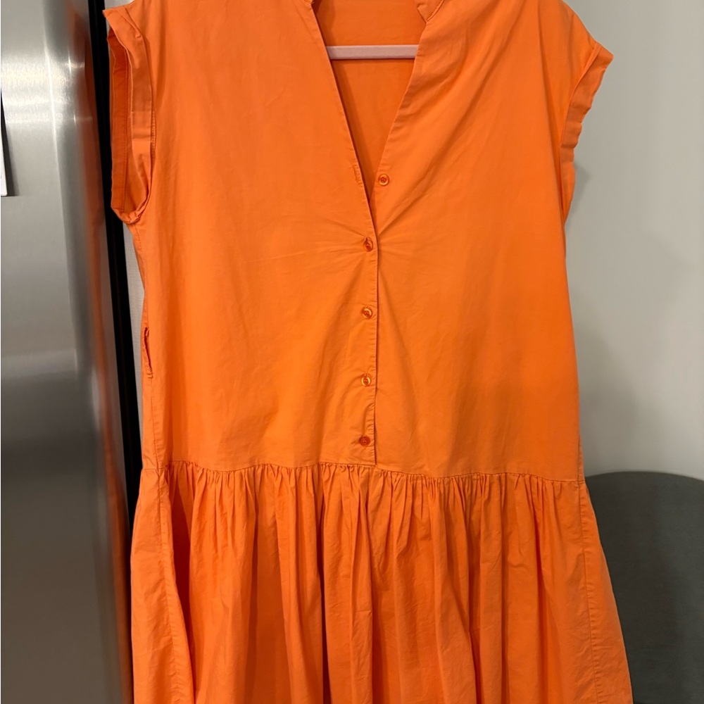 Orange Midi Dress